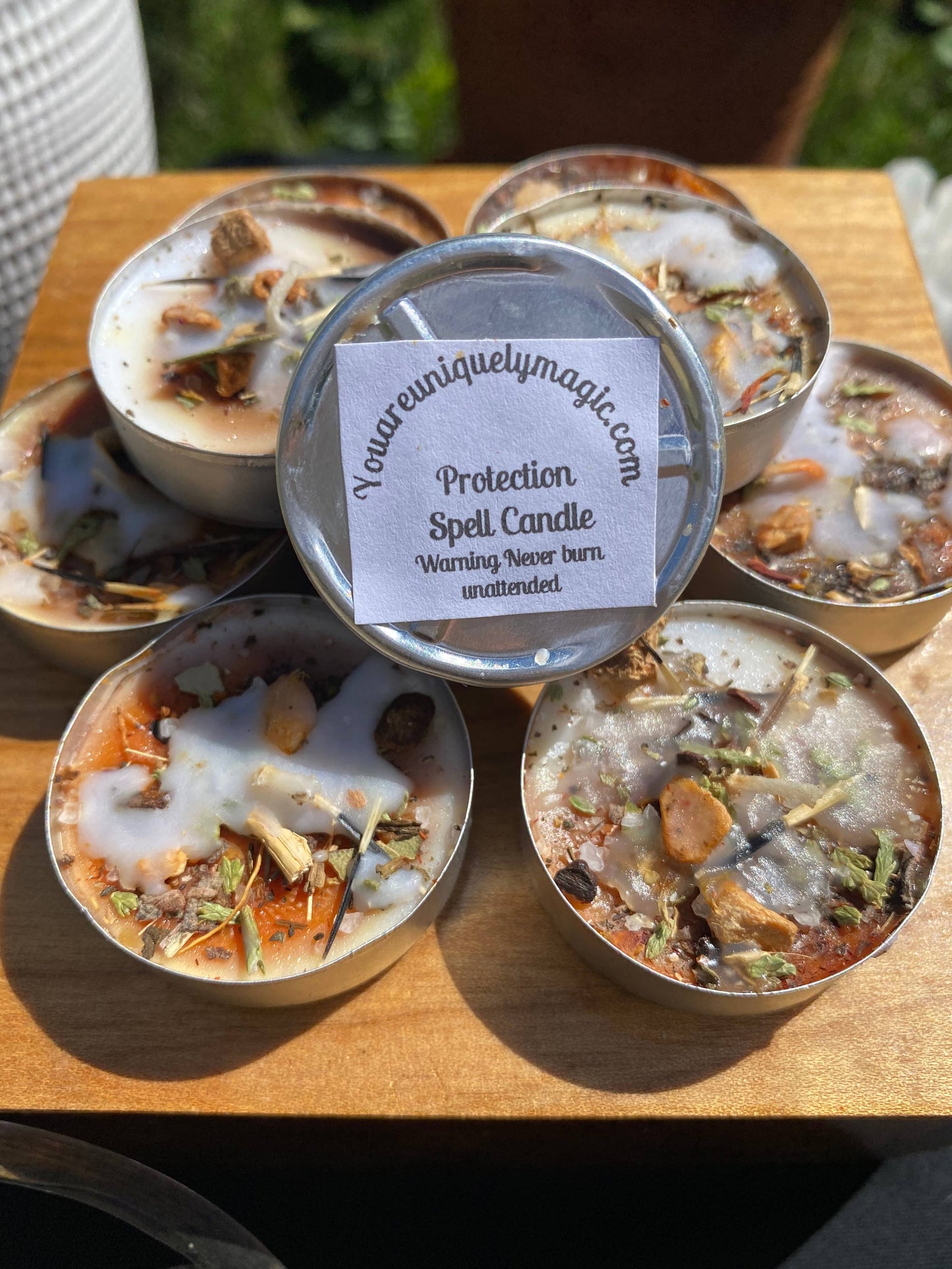 Protection Tealight Spell Candles