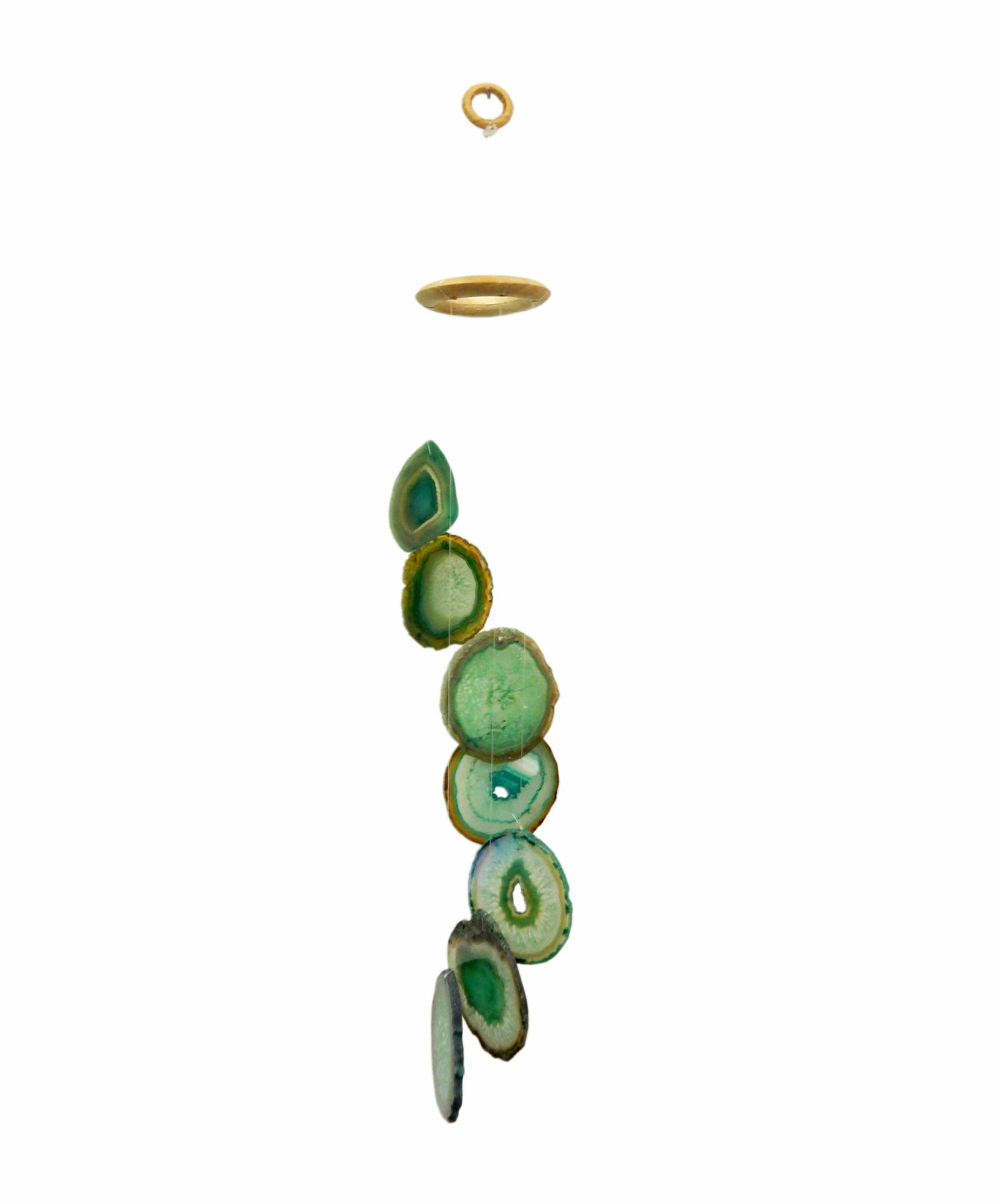 Crystal Agate Slice Windchime for Spiritual Home Decor