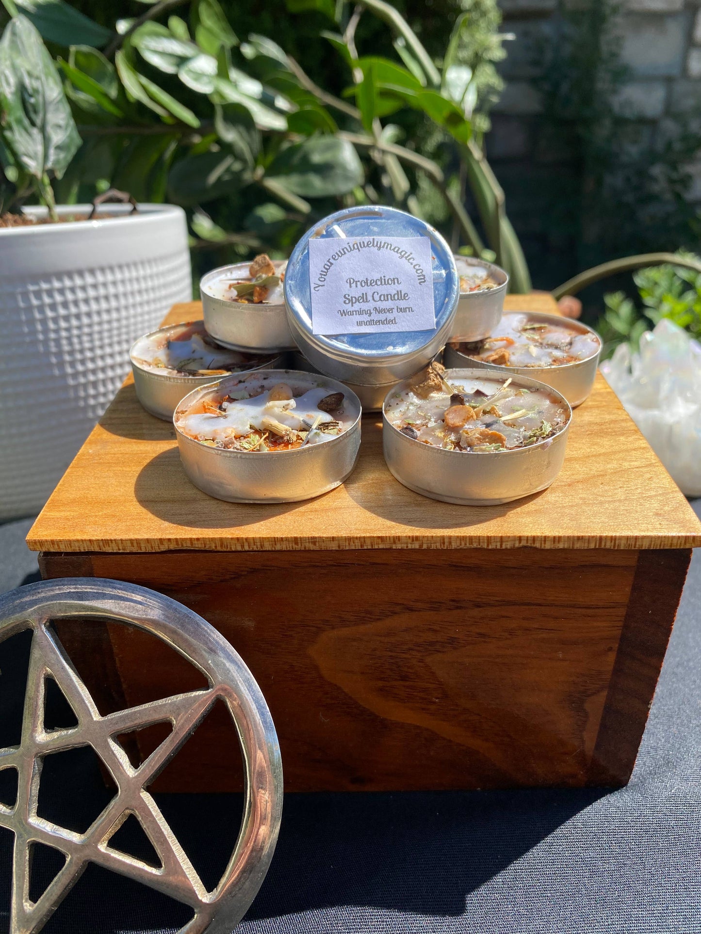 Protection Tealight Spell Candles
