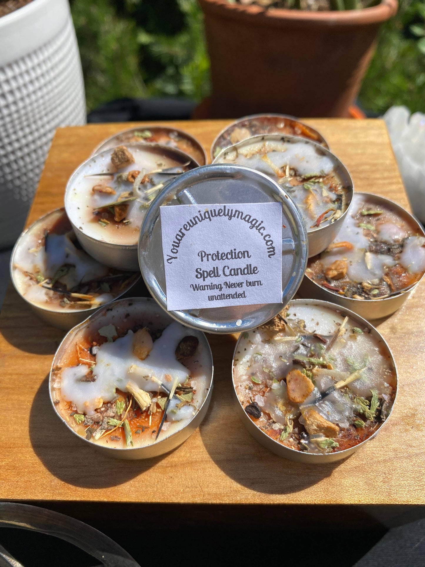 Protection Tealight Spell Candles