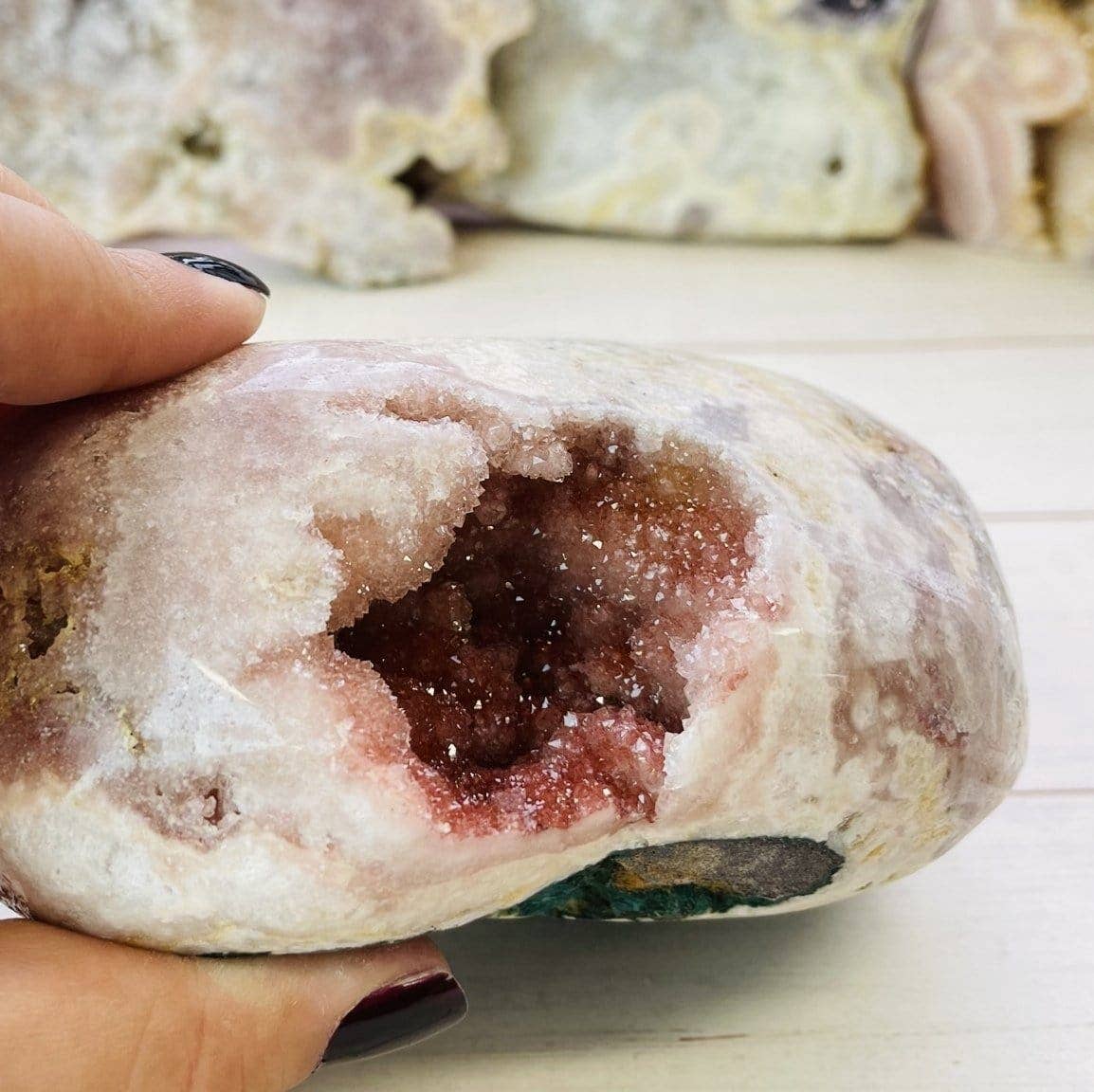 Crystal Pink Amethyst - Semi Polished