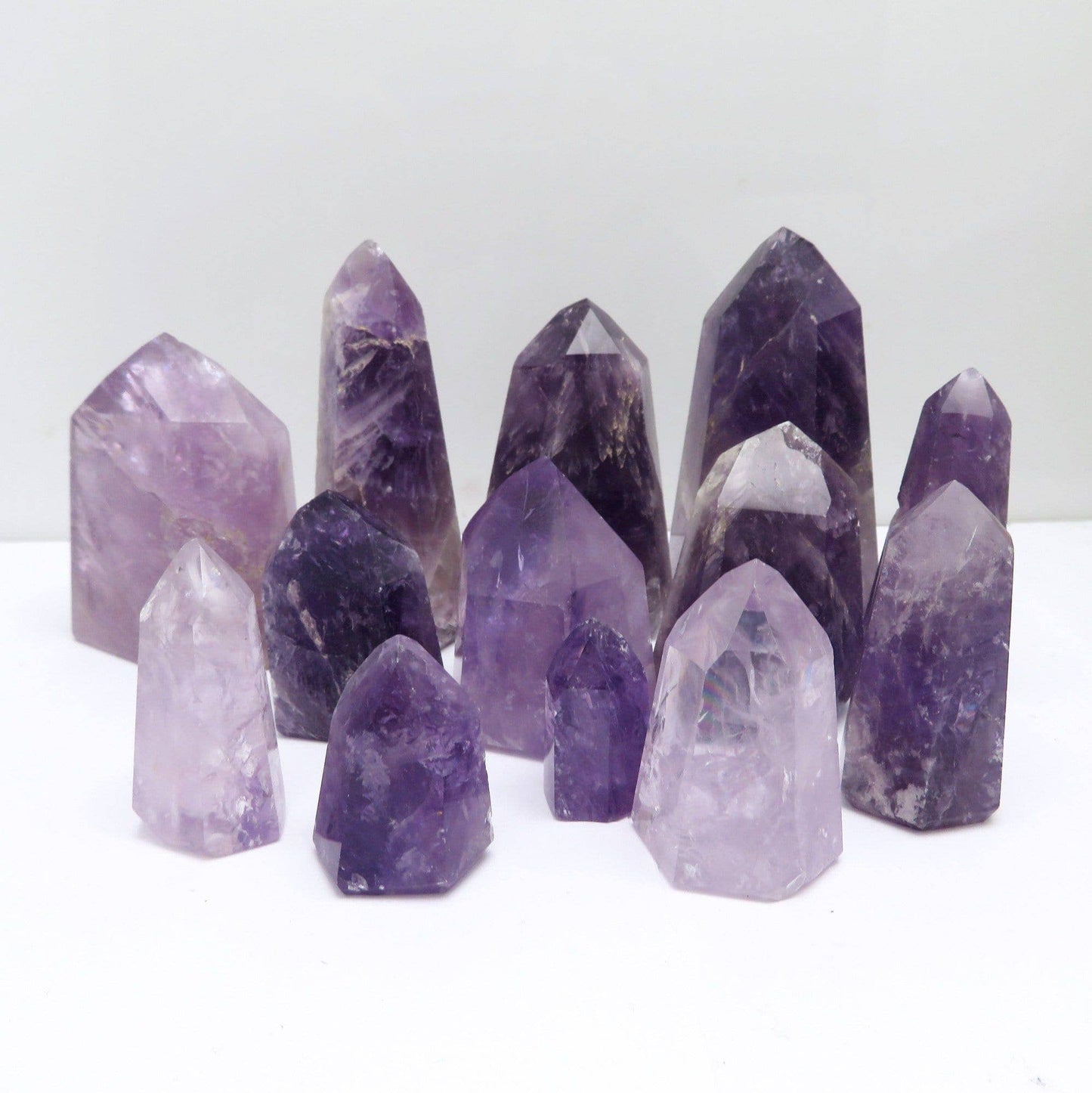 Crystal Amethyst Tower Calming Metaphysical Stone