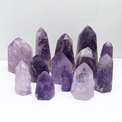 Crystal Amethyst Tower Calming Metaphysical Stone