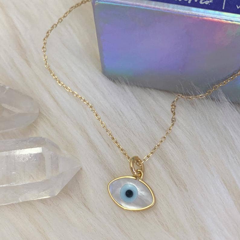 Evil Eye Necklace - Shell