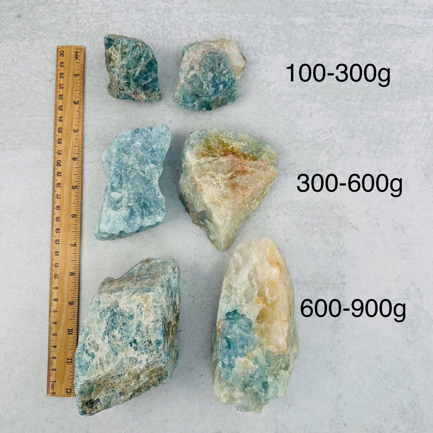 Rough Aquamarine Crystals - By Weight -