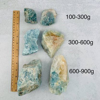 Rough Aquamarine Crystals - By Weight -