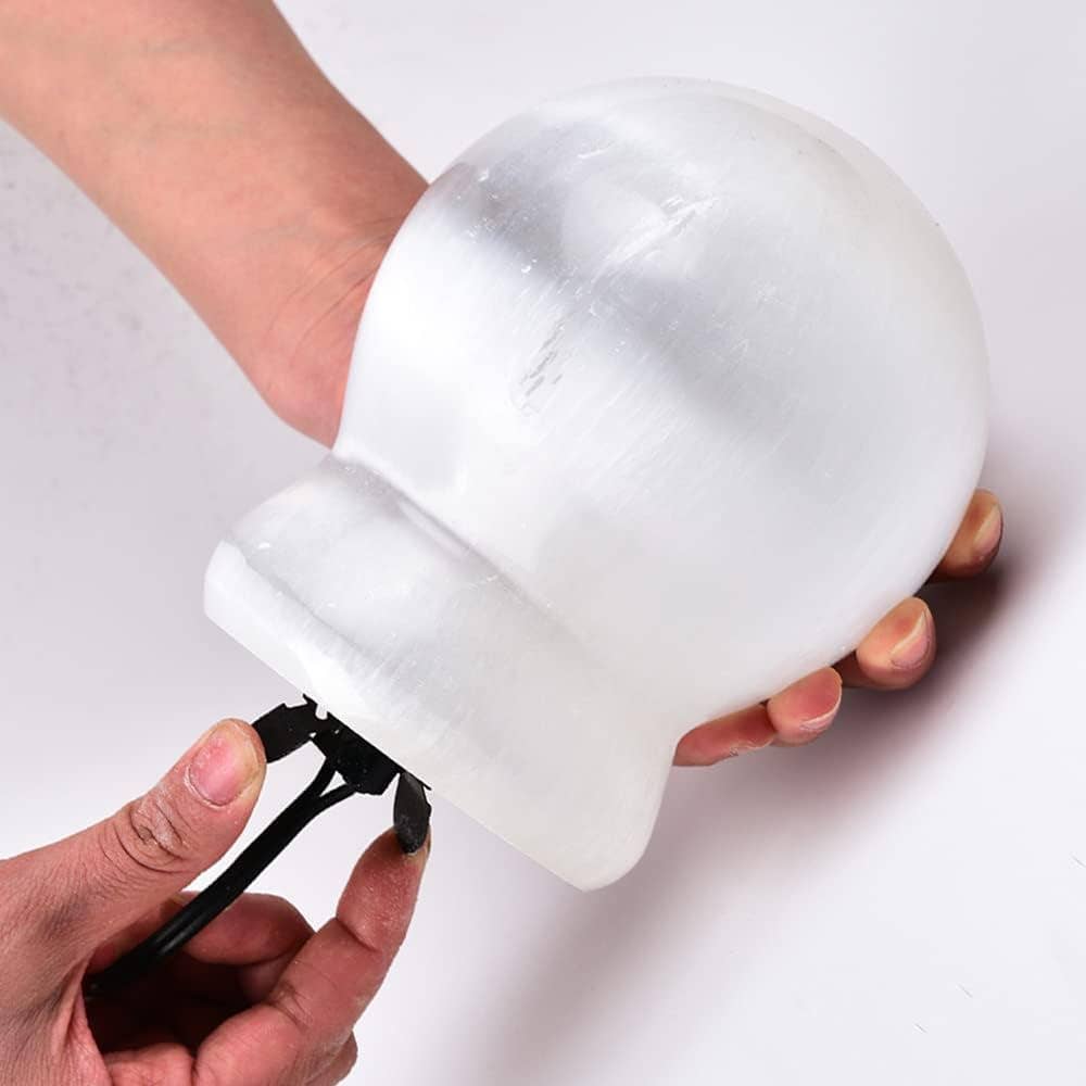 Selenite Sphere Lamp – Extra Large (~5.5LB)