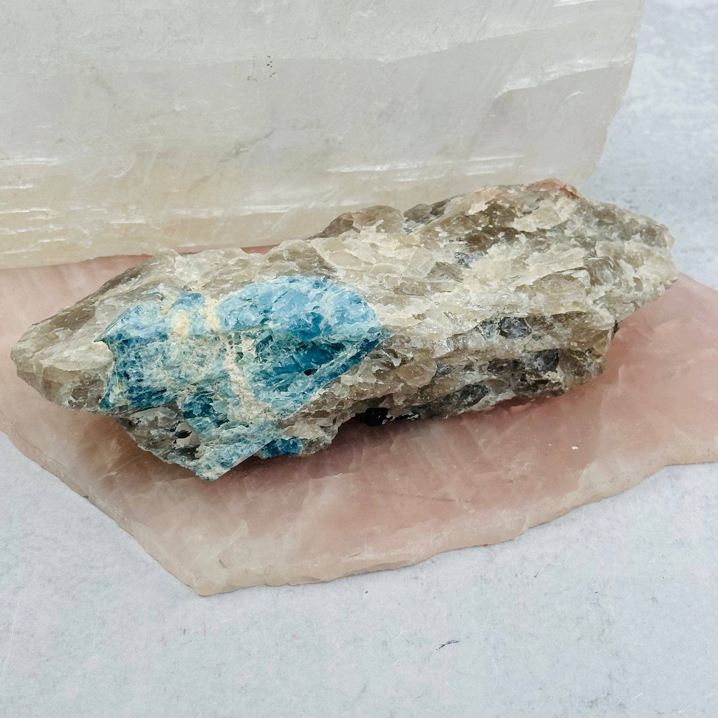 Rough Aquamarine Crystals on Matrix