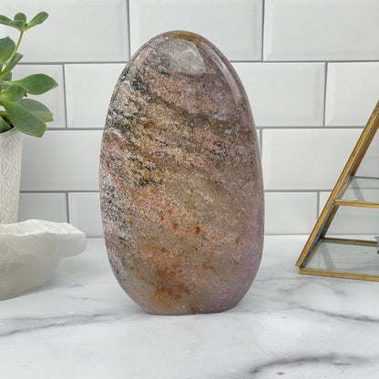 Crystal Ocean Jasper Polished Cut Base