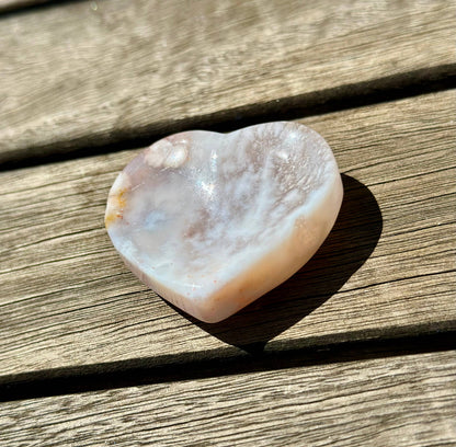 Wholesale Flower Agate Mini Heart Bowl