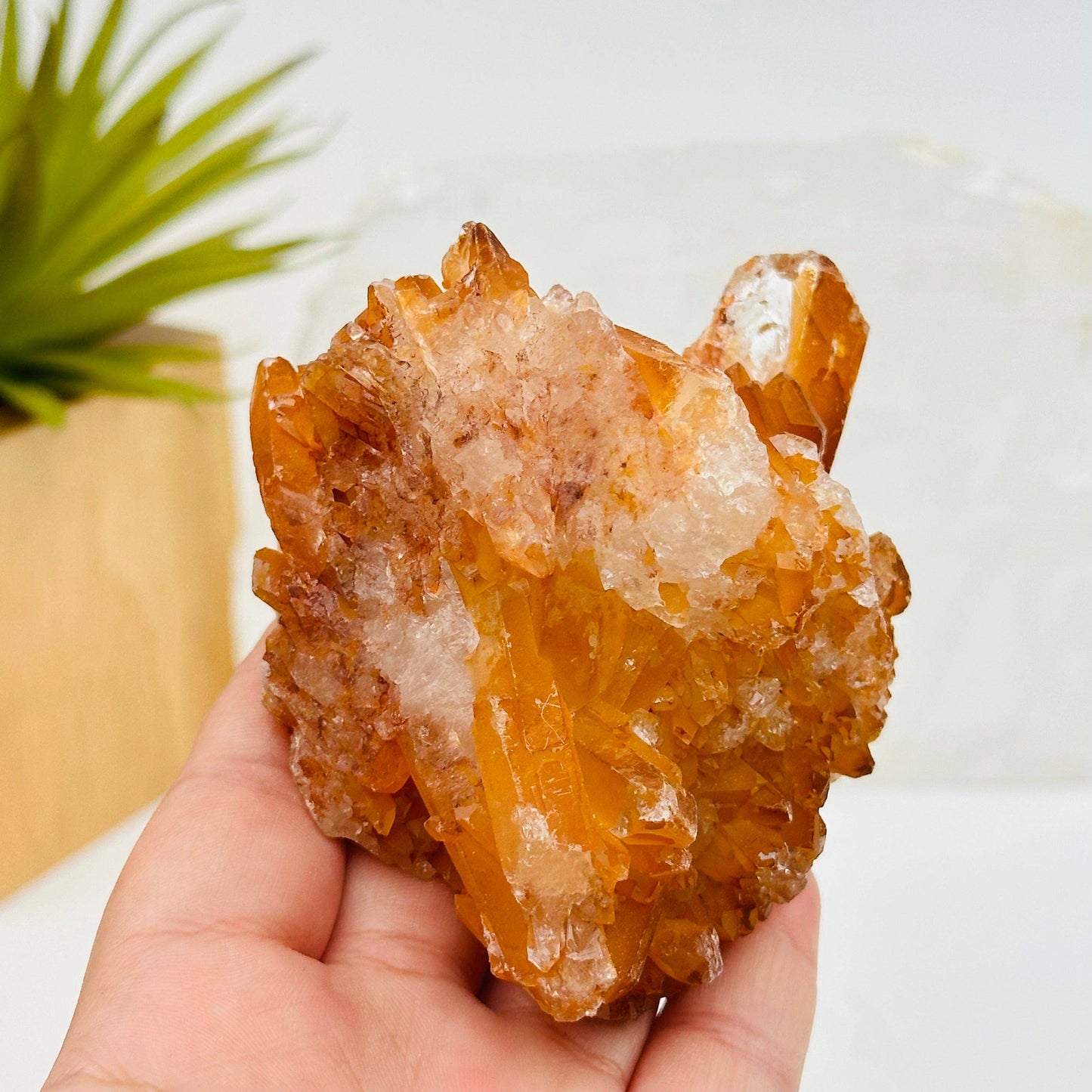 Tangerine Crystal Quartz Clusters - By Weight -