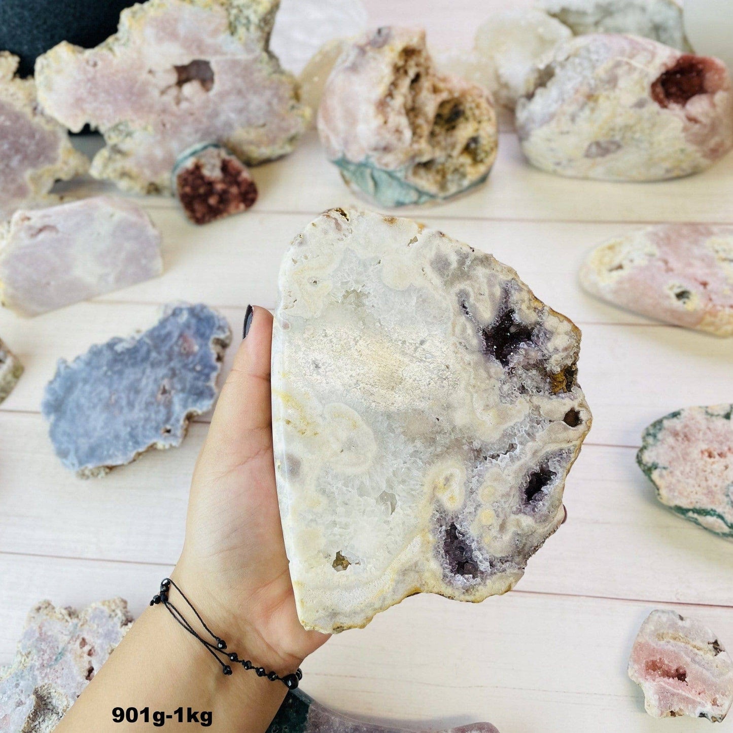 Crystal Pink Amethyst - Semi Polished