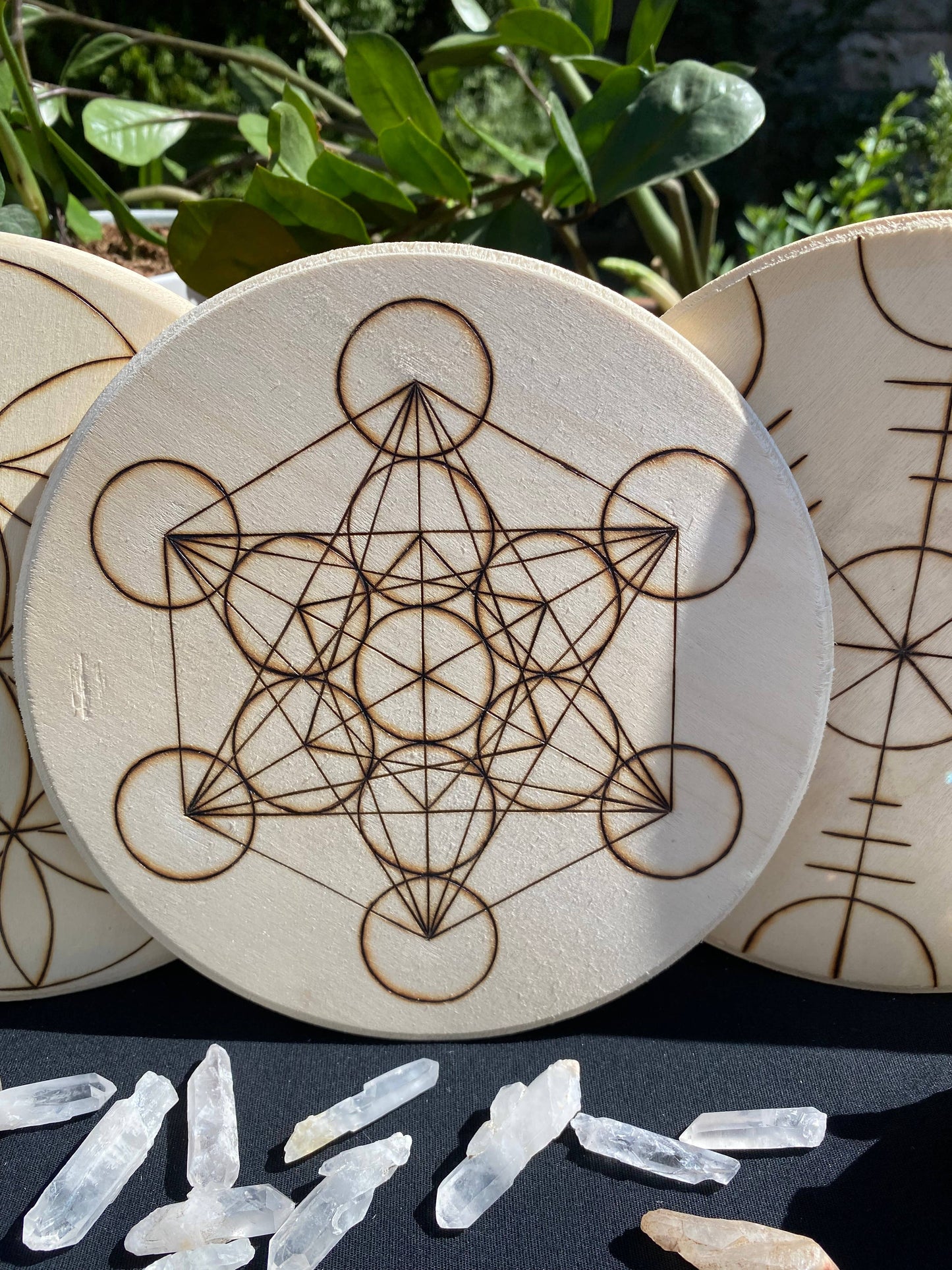 Hand burned Crystal Grid Collection- Bestsellers