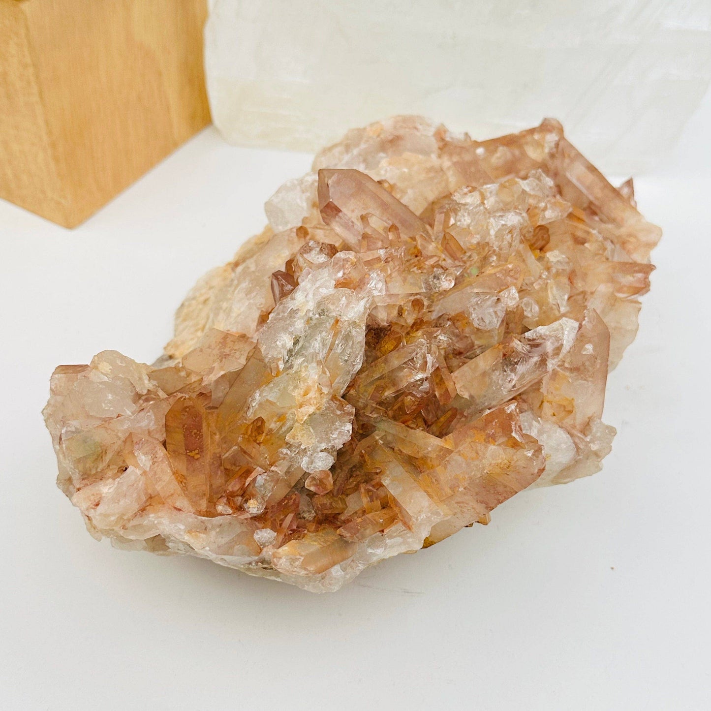 Tangerine Crystal Quartz Clusters - By Weight -