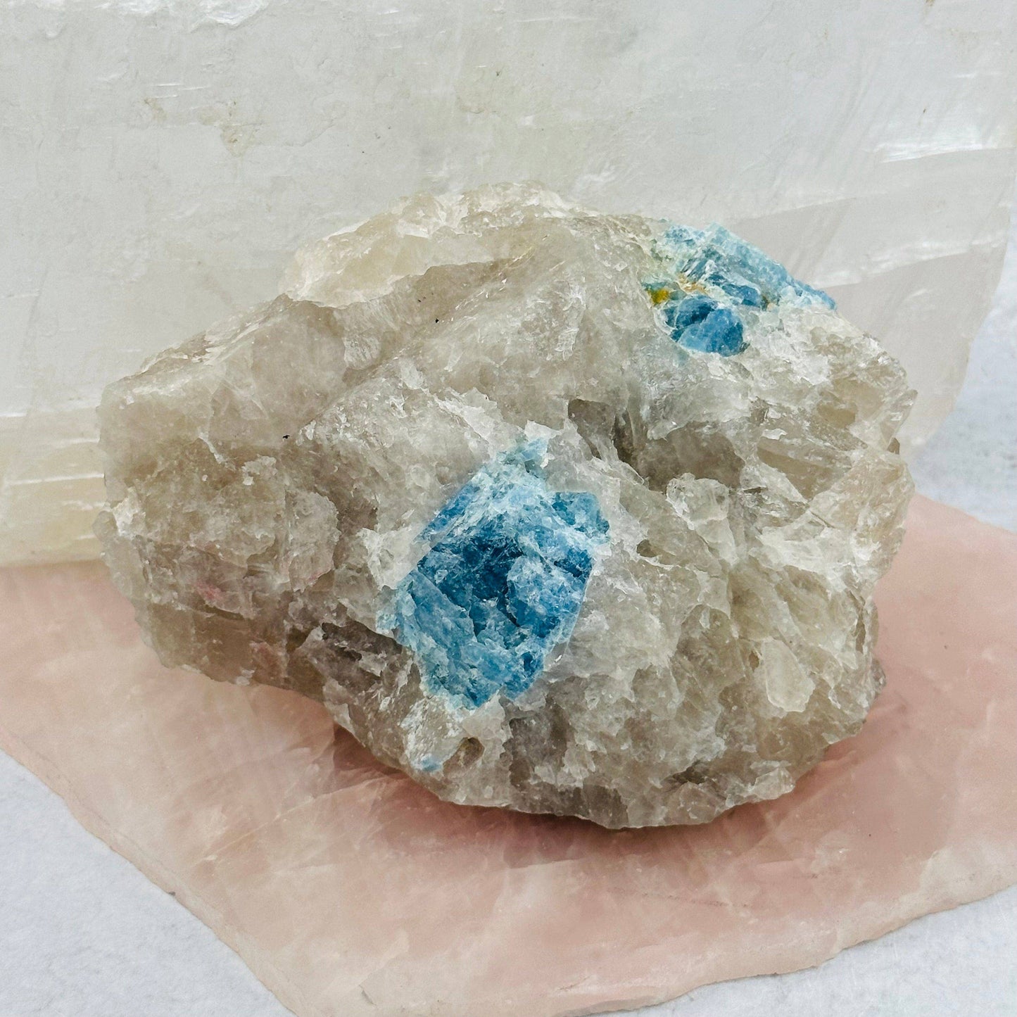 Rough Aquamarine Crystals on Matrix