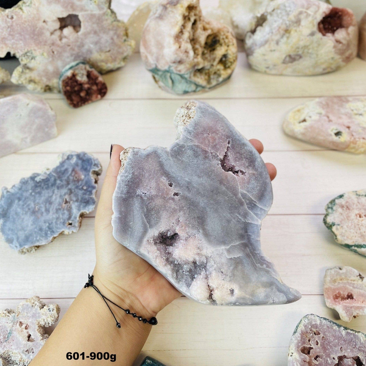 Crystal Pink Amethyst - Semi Polished