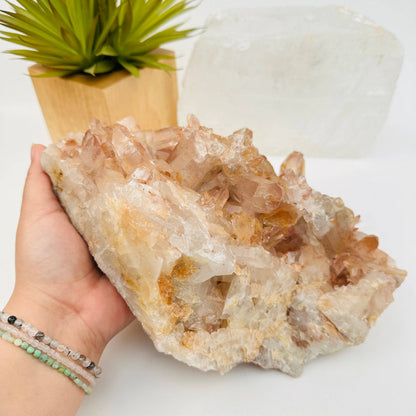 Tangerine Crystal Quartz Clusters - By Weight -