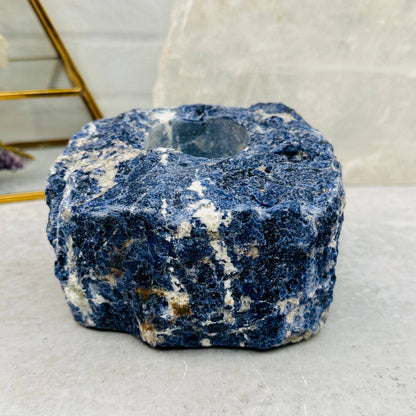 Sodalite Candle Holder - Crystal Candle Tea Light