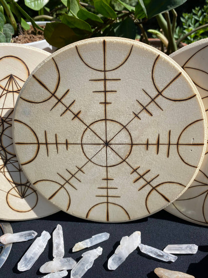 Hand burned Crystal Grid Collection- Bestsellers