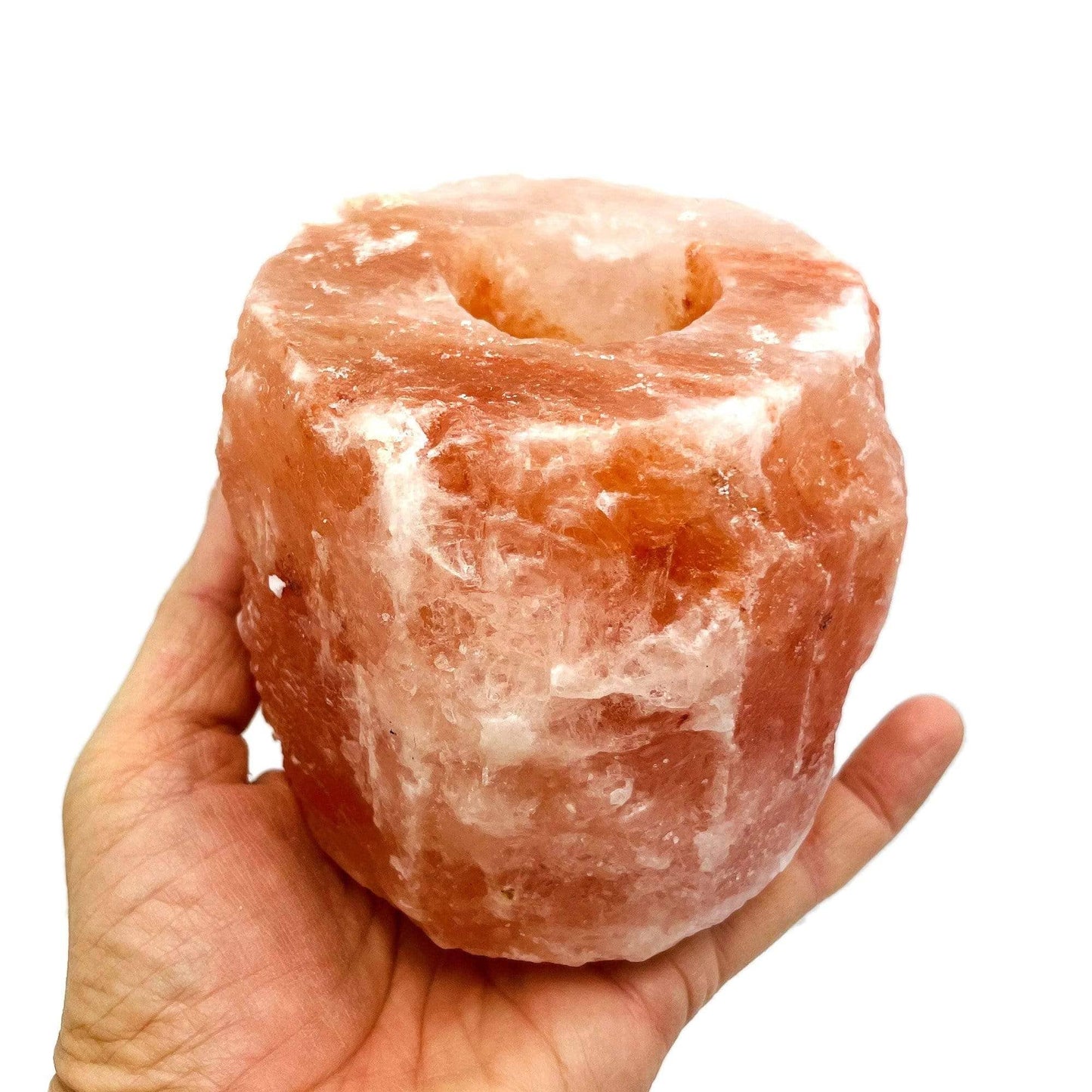 Himalayan Salt Candle Holder - Natural Stone Crystal