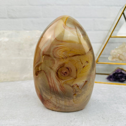 Crystal Polychrome Jasper Cut Base