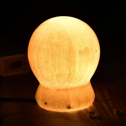 Selenite Sphere Lamp – Extra Large (~5.5LB)