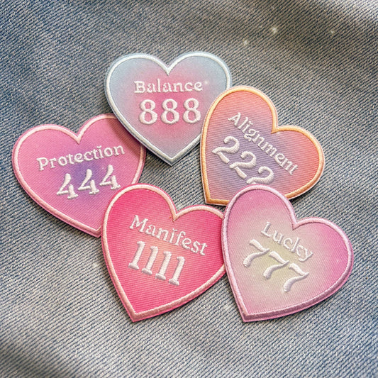 Angel Number Heart Patch