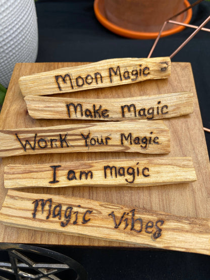 Hand Burned Palo Santo- Magic Collection