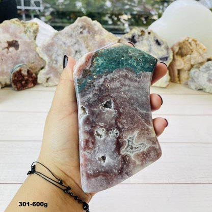 Crystal Pink Amethyst - Semi Polished