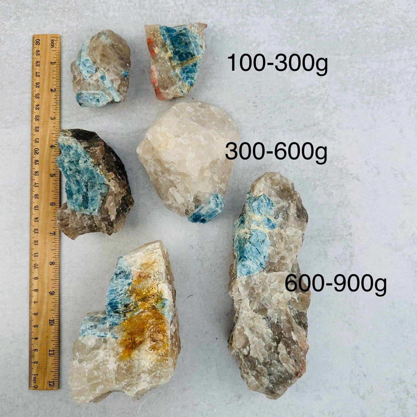 Rough Aquamarine Crystals on Matrix