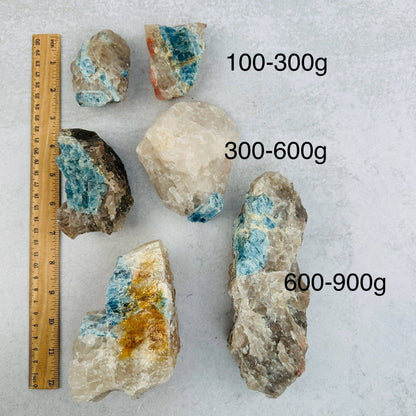 Rough Aquamarine Crystals on Matrix