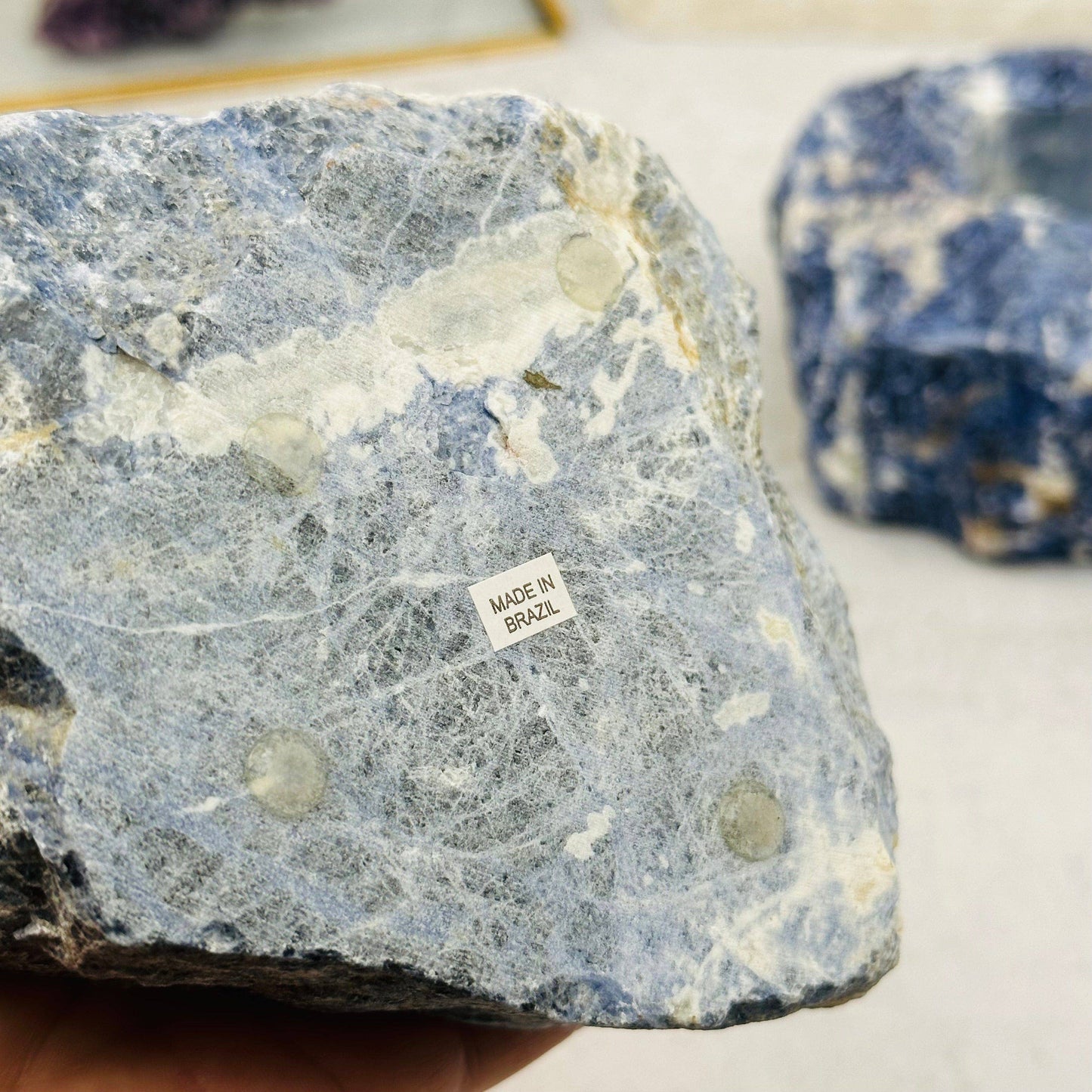 Sodalite Candle Holder - Crystal Candle Tea Light
