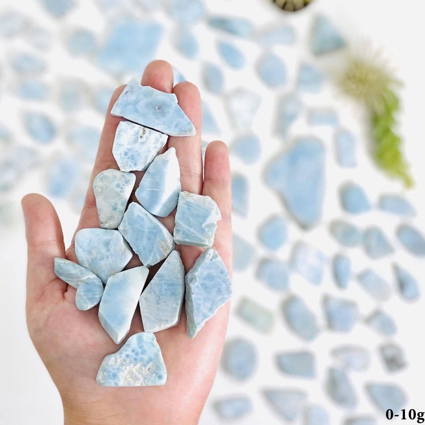 Larimar Freeformed Crystal Cabochons - By Weight (RK24)