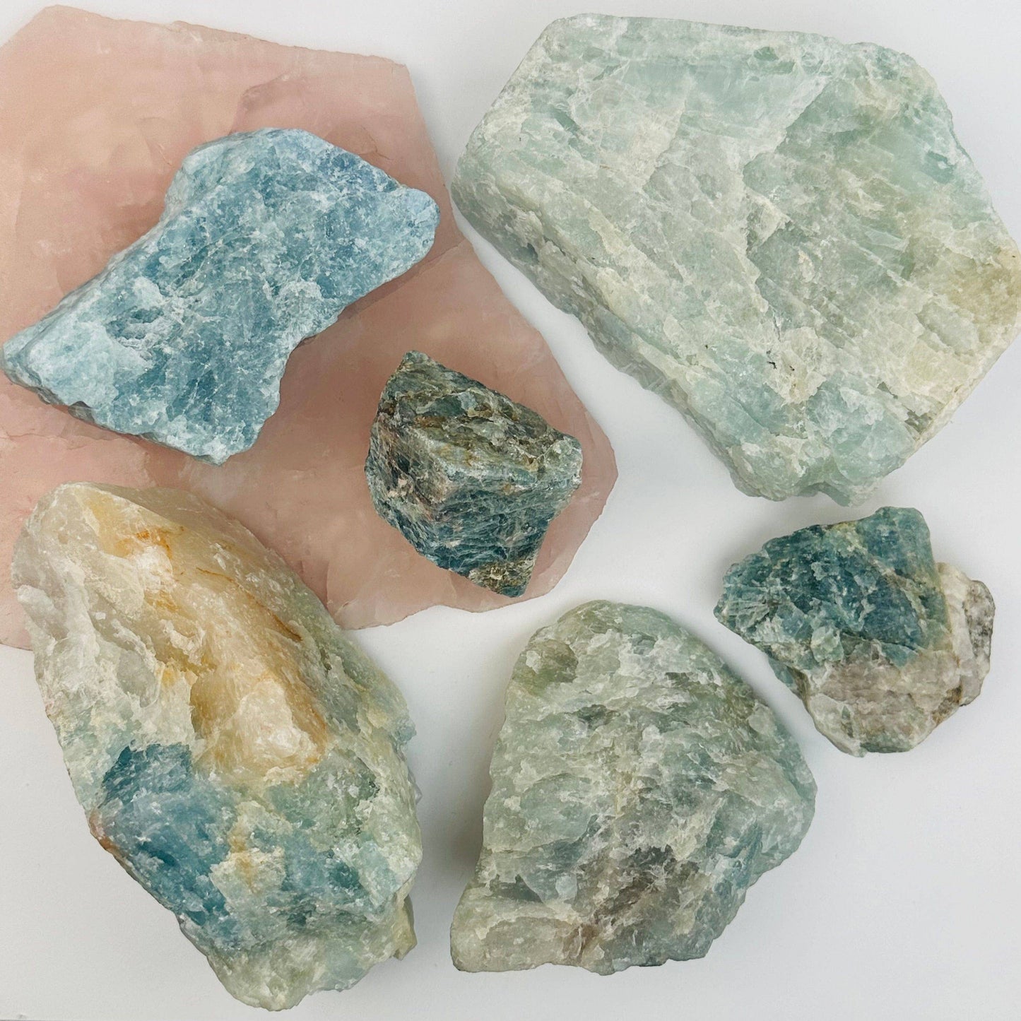 Rough Aquamarine Crystals - By Weight -