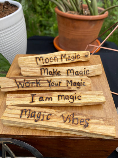 Hand Burned Palo Santo- Magic Collection