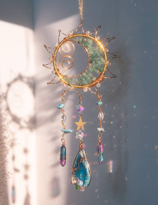 Unique Sun Shaped Natural Stone Sun Catcher MK2ZCAS6W7HLS40
