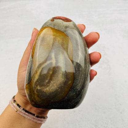 Crystal Polychrome Jasper Cut Base