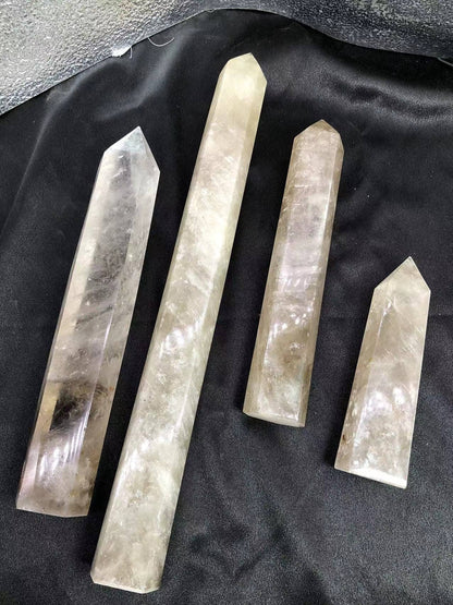 Large Natural Smoky Citrine Tower, 5 Sizes, Up to 3.8LBs/Pc