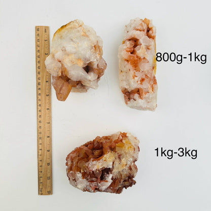 Tangerine Crystal Quartz Clusters - By Weight -