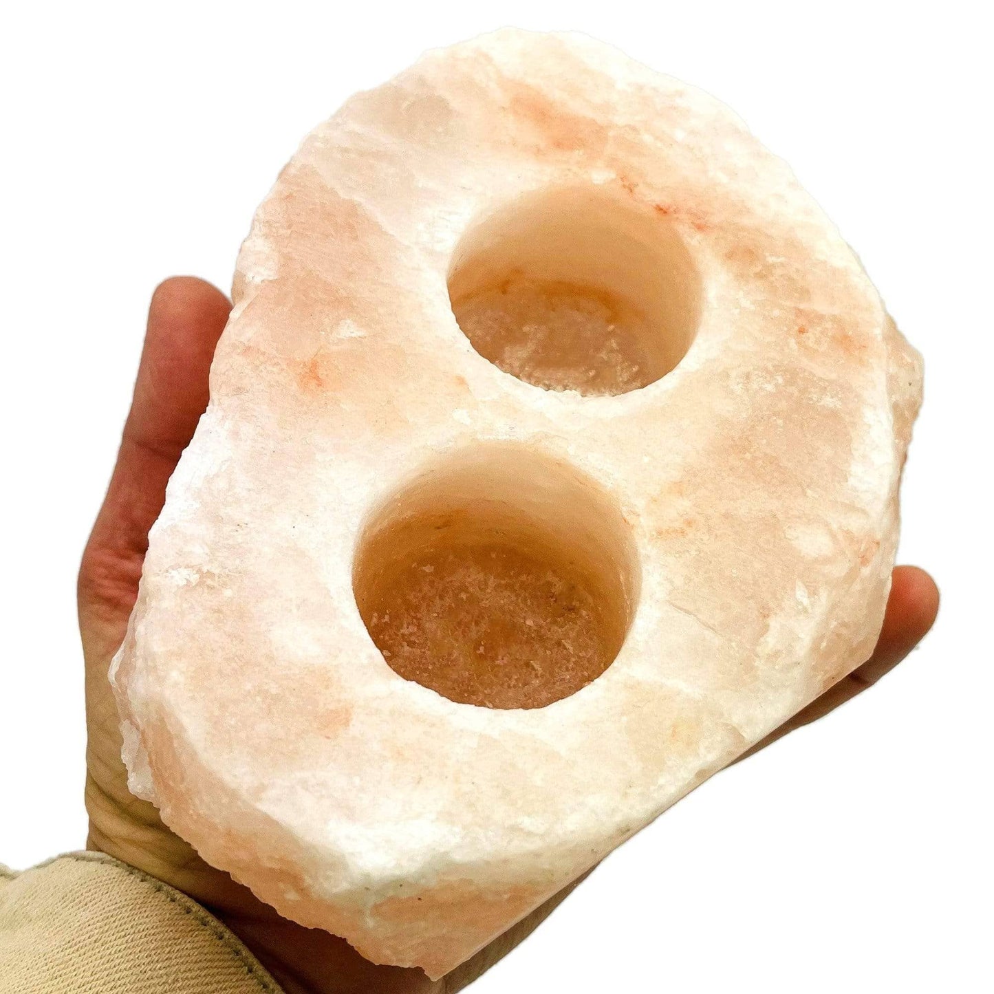 Himalayan Salt Candle Holder - Natural Stone Crystal