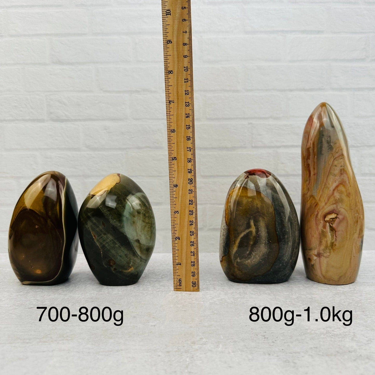 Crystal Polychrome Jasper Cut Base