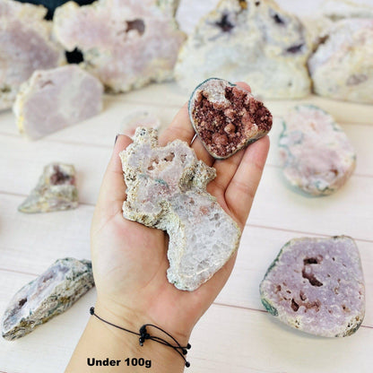 Crystal Pink Amethyst - Semi Polished