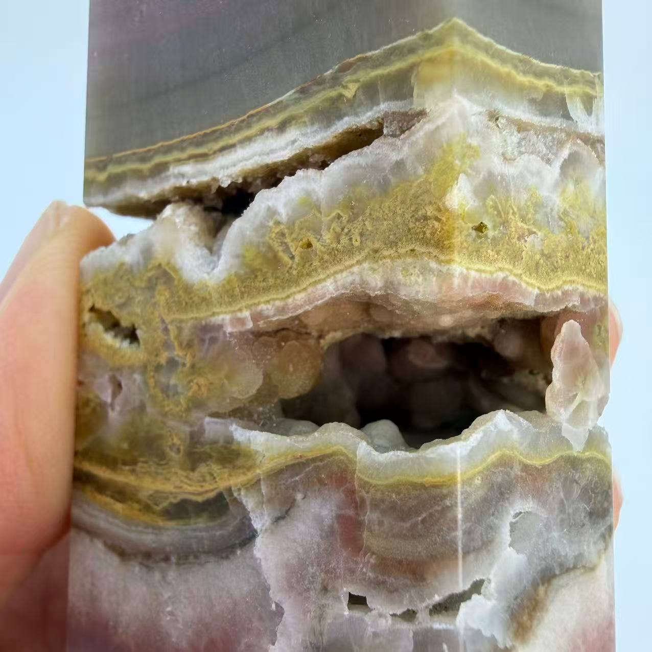 Pink Banded Calcite & Agate Towers - 3 per lot Size Options