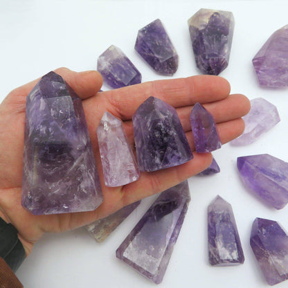 Crystal Amethyst Tower Calming Metaphysical Stone