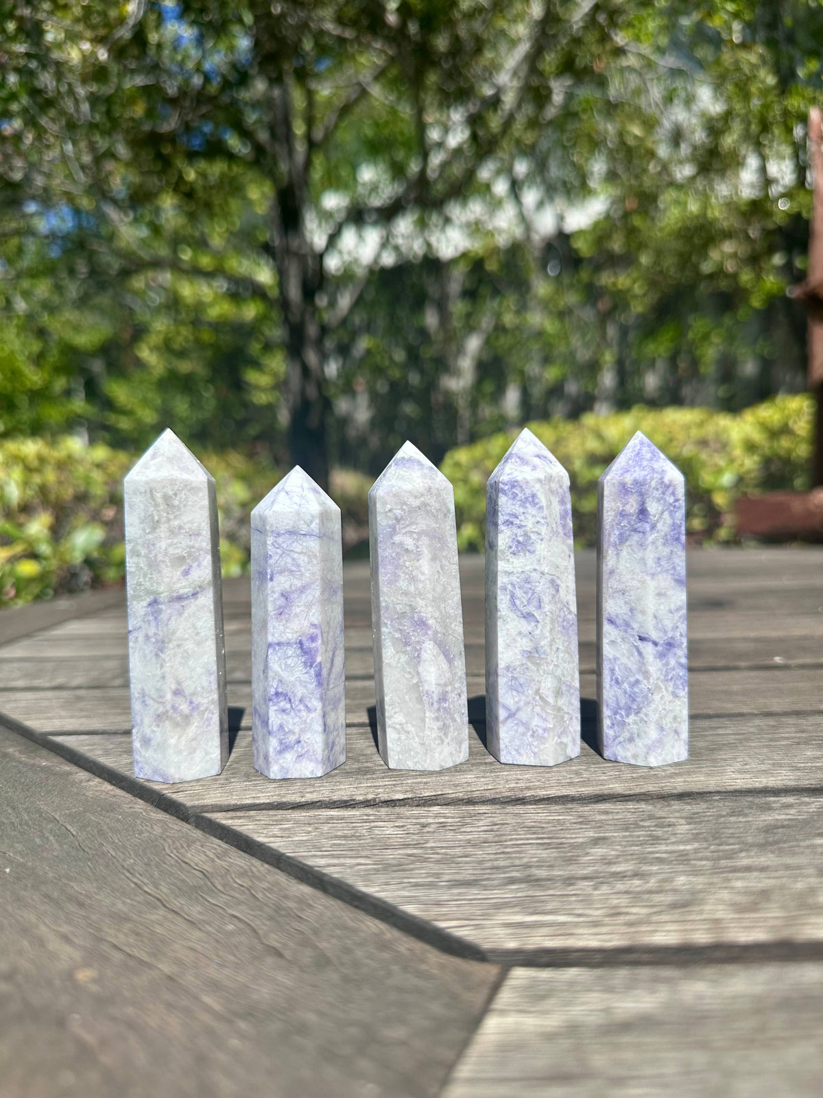 Wholesale Lot Natural Violet Jasper Obelisk Tower Point