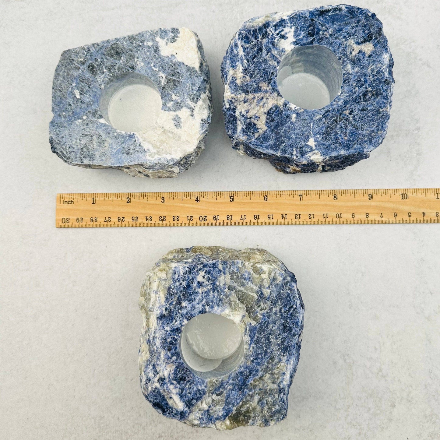 Sodalite Candle Holder - Crystal Candle Tea Light