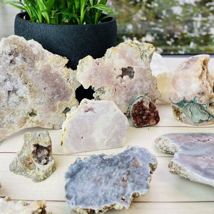 Crystal Pink Amethyst - Semi Polished
