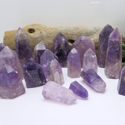 Crystal Amethyst Tower Calming Metaphysical Stone