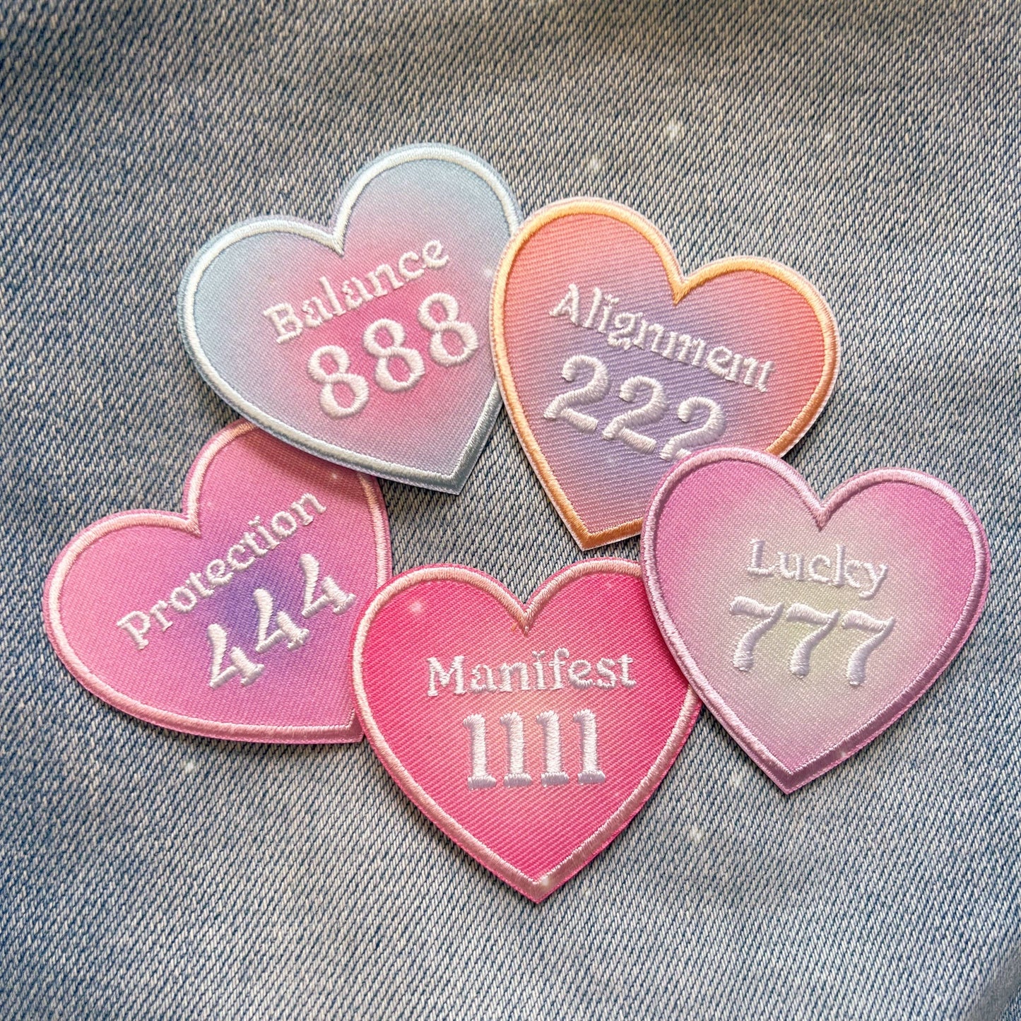 Angel Number Heart Patch