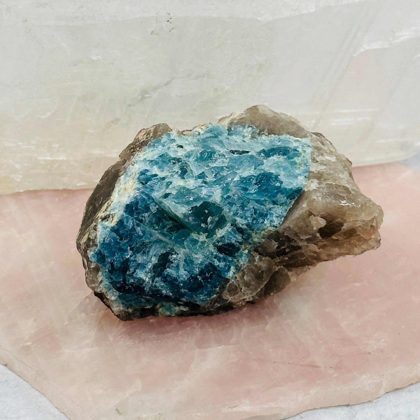 Rough Aquamarine Crystals on Matrix
